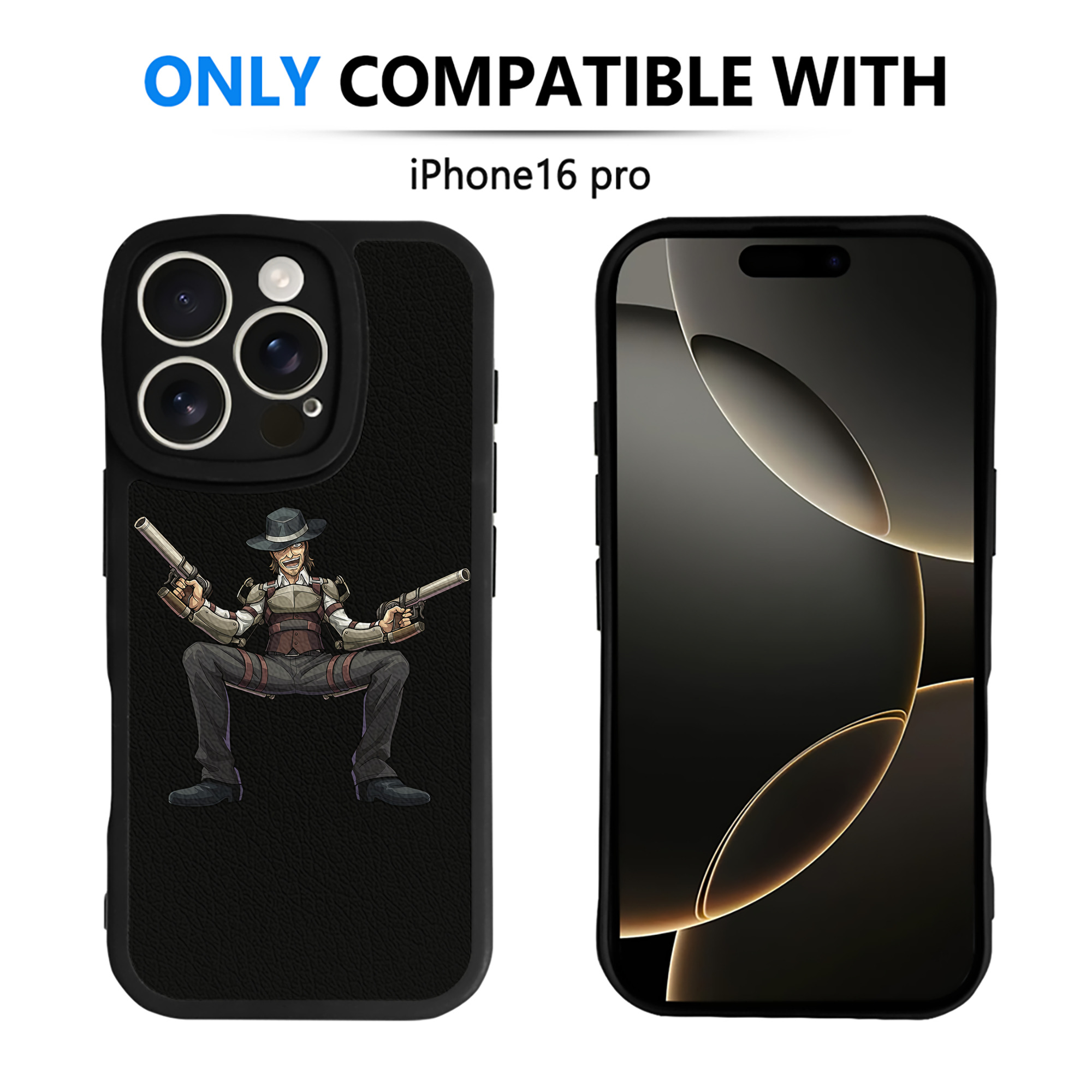 （画像用） 進撃の巨人 ケニー·アッカーマン Attack on Titan Kenny Ackerman 【iPhone 16シリーズ対応】シリコンスマホケース（レザー調） 材質：シリコン